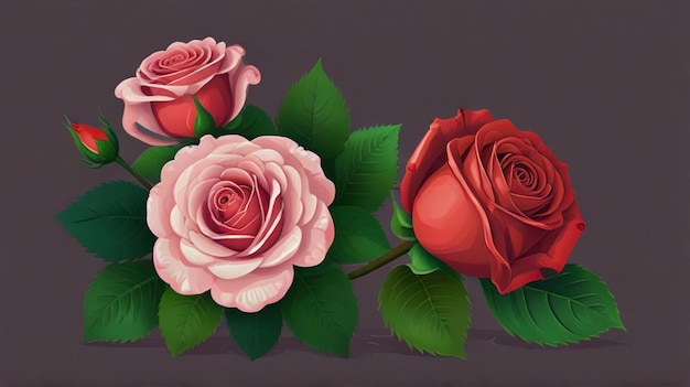 a painting of roses by person