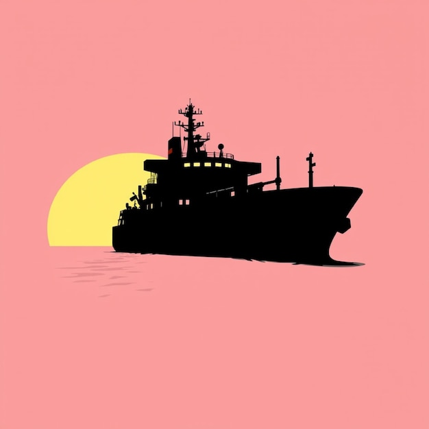 a painting of a ship that has the word ship on it