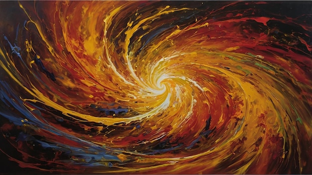 a painting of a spiral with the words  spiral  in the center