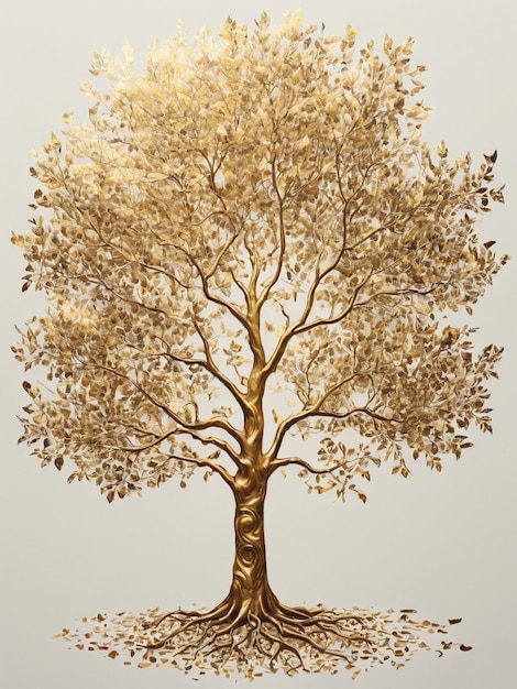 a painting of a tree with the words quot tree quot on it