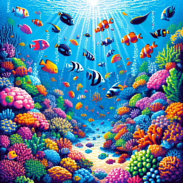 a painting of a tropical fish