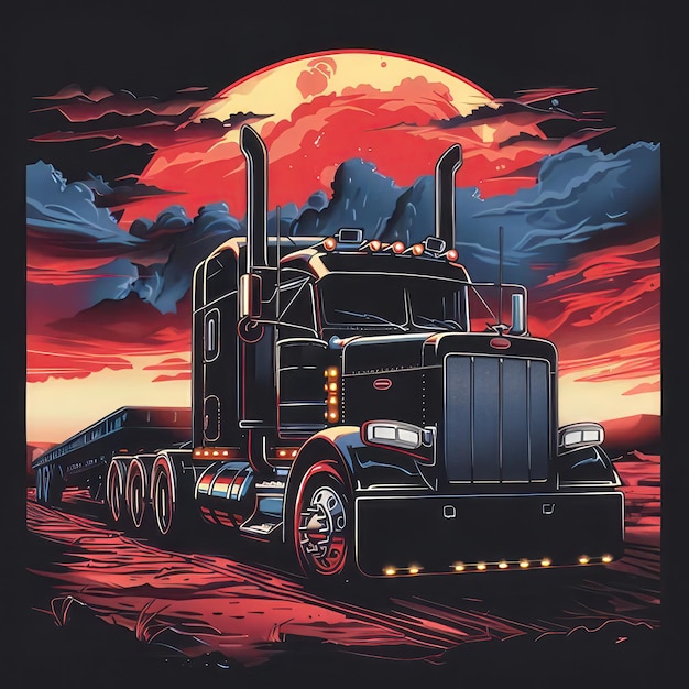 Photo a painting of a truck with the words  steam  on the side