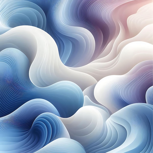 a painting of waves and clouds with a sunset in the background