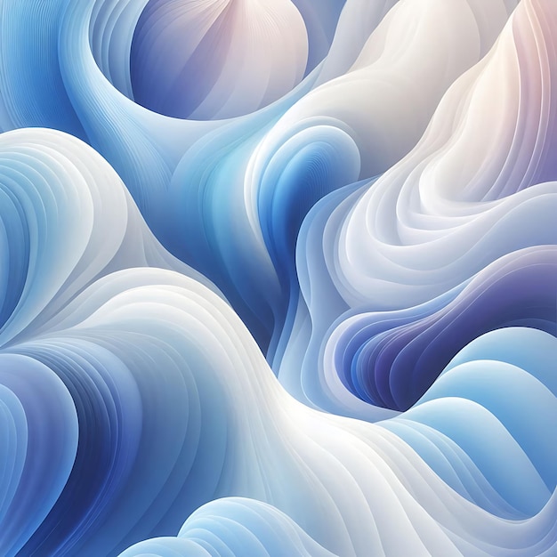 a painting of waves with the word quot blue quot on the bottom