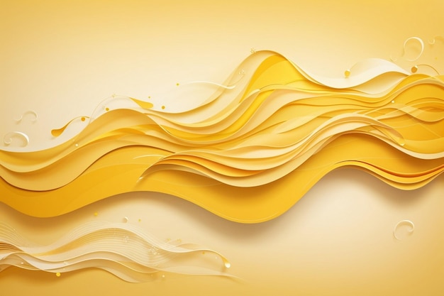 a painting of a yellow and orange colored liquid with a yellow background