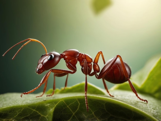 a pair of ants are on a leaf with the words quot ant quot on it