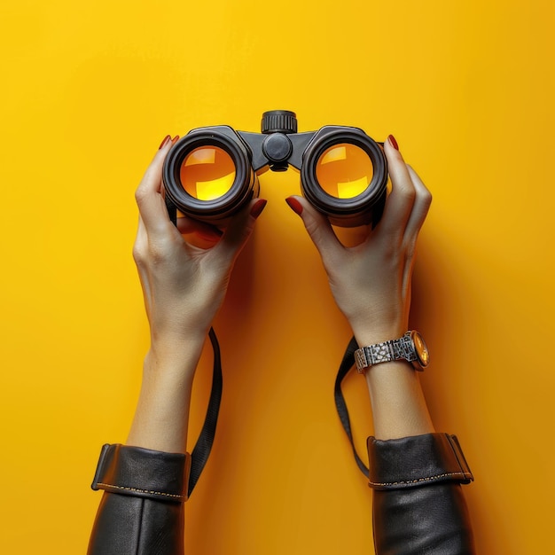 a pair of binoculars with a pair of binoculars in the background