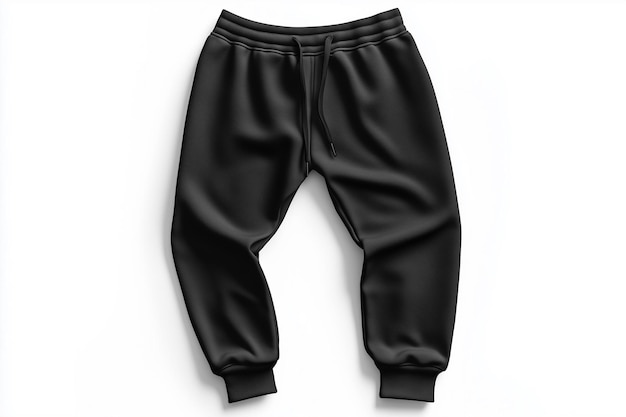 Photo a pair of black pants with a white background