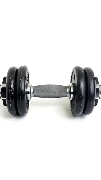 Photo a pair of dumbbells with the word t on the side