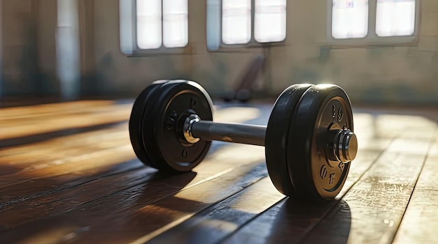 Photo a pair of dumbbells with the words  on the bottom