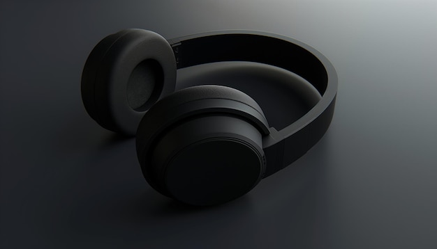 Photo a pair of headphones with a black band