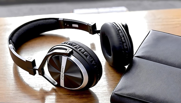 Photo a pair of headphones with the brand name  sony  on the left