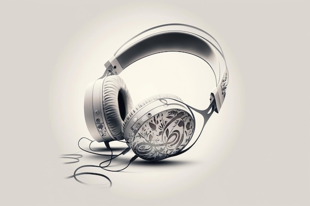 A pair of headphones with the word brain on it