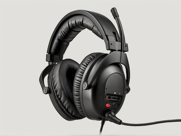 Photo a pair of headphones with the word headphones on the front