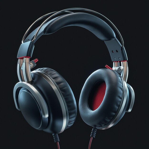 Photo a pair of modern realistic headphone ai generated jpg image