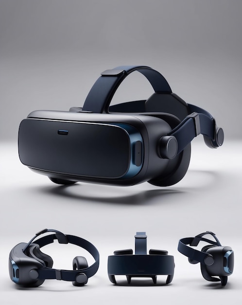 a pair of virtual reality glasses with the word  virtual  on the bottom