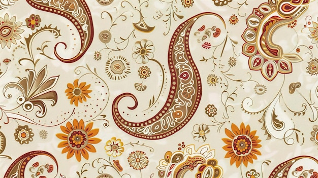 Photo paisley pattern seamless wallpaper ar 169 job id 684c1812ae87437e825456ea13392e6e