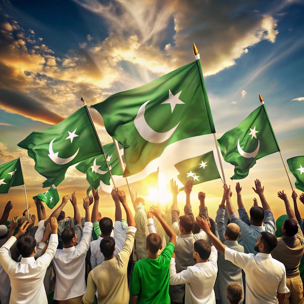 Photo pakistan august and independence