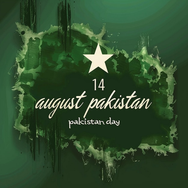 Photo pakistan day banner template