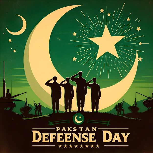 Photo pakistan defence day poster