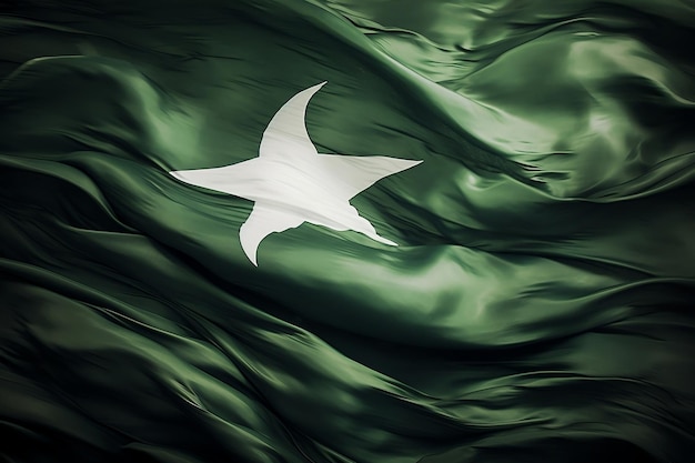 Pakistan Flag Waving Independence Day Generative AI