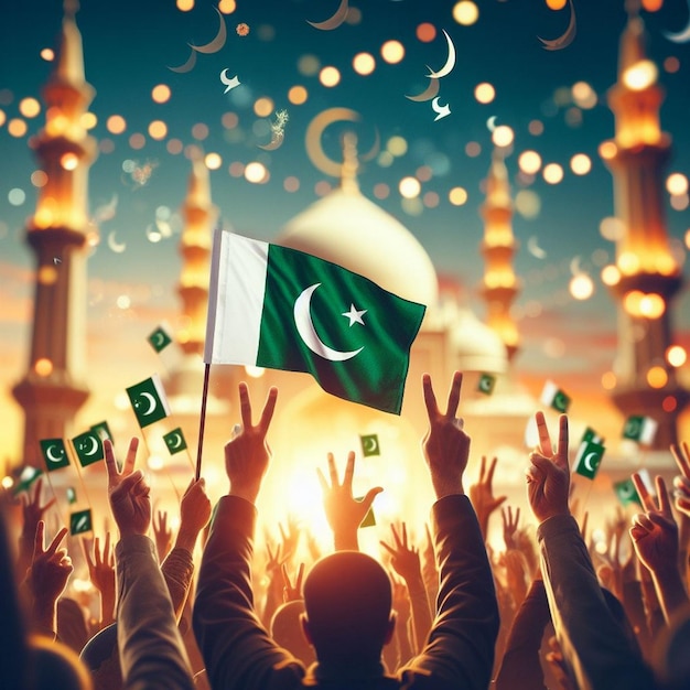 Pakistan resolution day or pakistan day design template