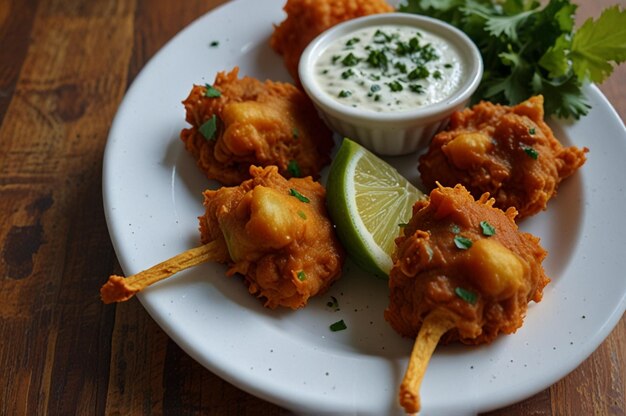 Pakora with Tomato Sauce