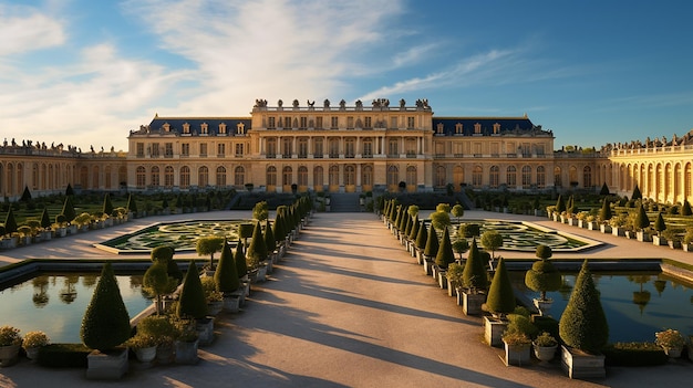 Photo palace of versailles emblem of french grandeur