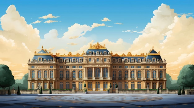 Palace of Versailles illustration