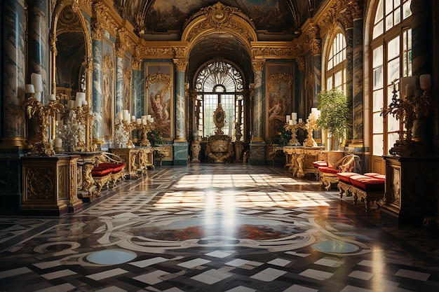 Palace of Versailles View from inside