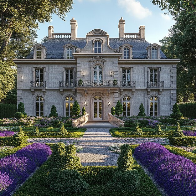 Palatial French Countryside Stone Chateau