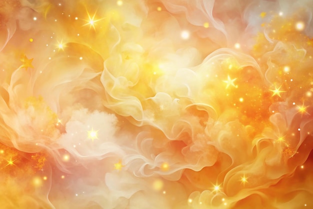 Photo pale vague fairy tale abstract background material_yellow orange color