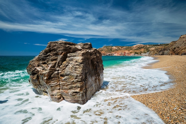 Paleochori beach milos island cyclades greece