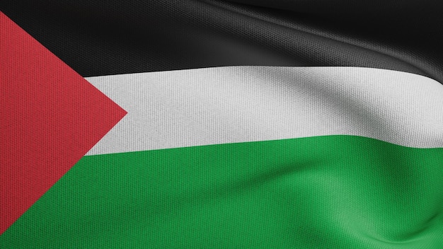 Palestine flag waving texture