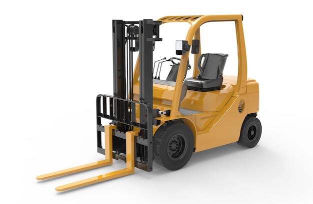 Pallet forklift 3d illustration image