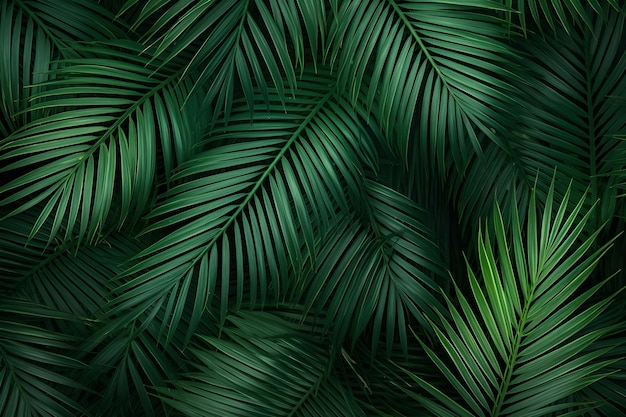 palm leaf background Generative AI