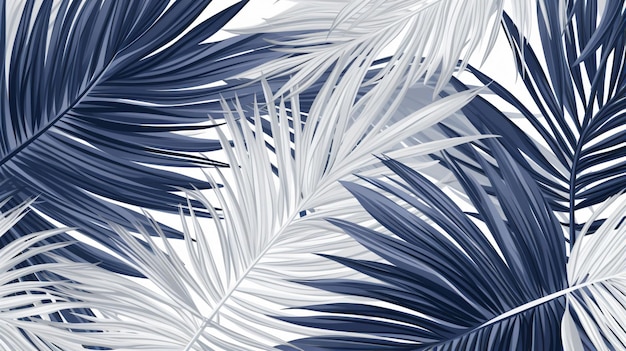 Palm leaves background