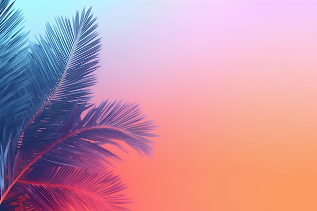 Palm Tree Gradient Summer Background