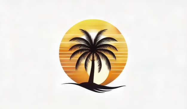 palm tree on a palm tree