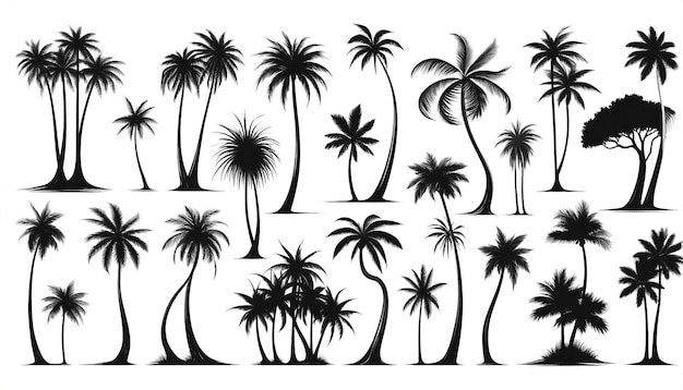 Palm Tree Silhouettes Tropical Dynamic