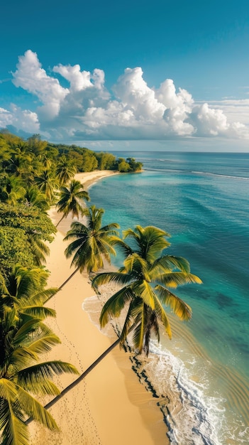 palm trees on the beach