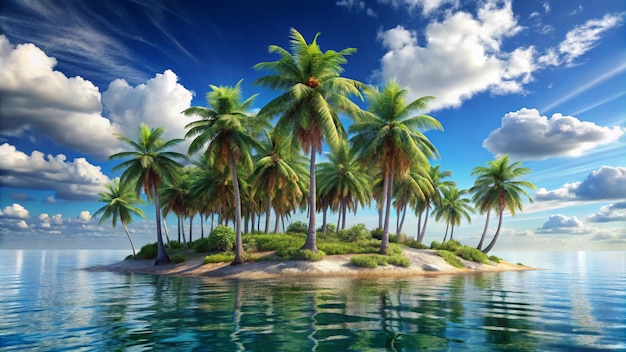 palm trees on the beach