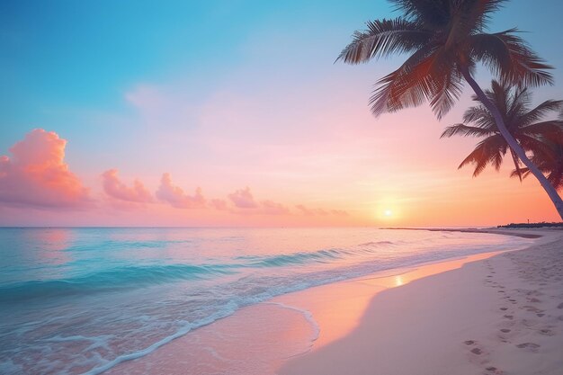 palm trees on the beach