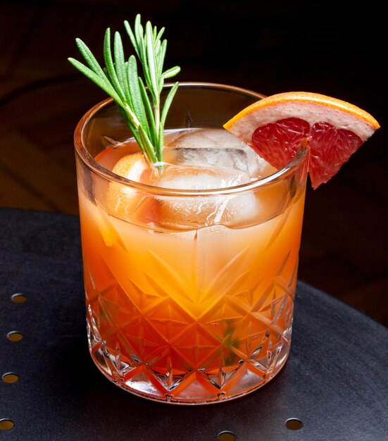 Paloma cocktail with grapefruit lime and rosemary Grapefruit juice Alcohol Tequila