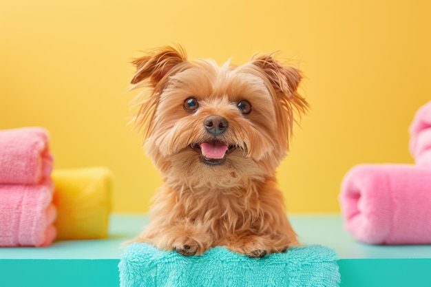 A Pampered Pup Poses After A Bath