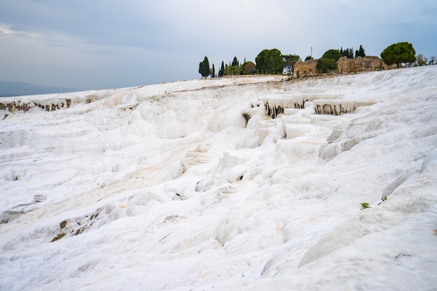 Pamukkale cotton castle in Denizli, Turkey