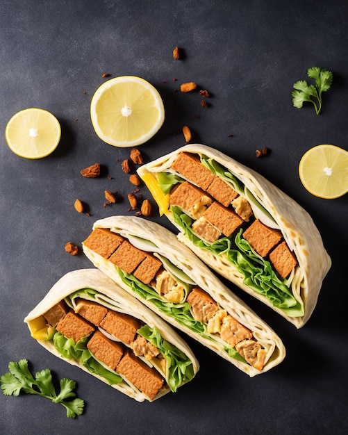 a pan filled with mexican food sitting on top of a table