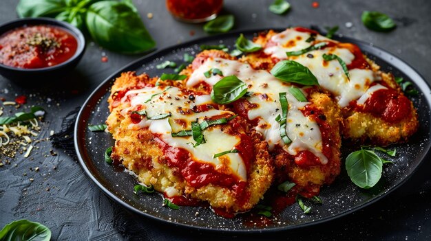 a pan of food that has cheese and spinach on it