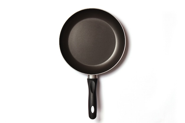 Pan isolated on white nonstick coating cooking food kitchenware