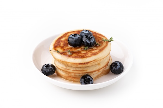 pancake with blue berry food